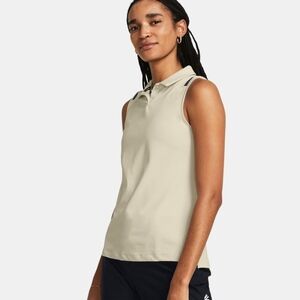 UNDER ARMOUR | Women's White Clay Curry Splash Sleeveless Golf Polo